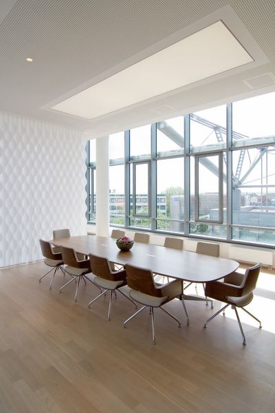 Vertikal-Lamellen, SG 2910, Multi Visio, room shot ""Office Gehrke econ in the Torhaus", Hannover, Germany, Vertical Waves