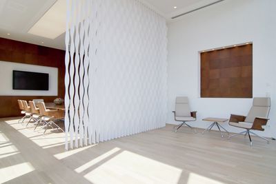 Vertikal-Lamellen, SG 2900, Multi Visio, room shot ""Office Gehrke econ in the Torhaus", Hannover, Germany, Vertical Waves