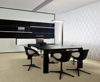 Vertikal-Lamellen, SG 2910, Multi Visio, Room shot "Bene Office and Showroom", Vienna, Austria, Vertical Waves