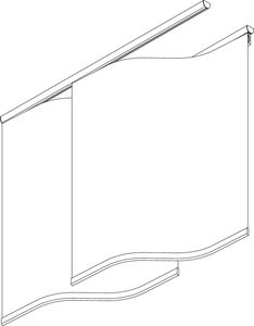 Flächenvorhang-Systeme SG 2740 Wave Panel