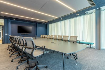 Vorhang-Systeme, SG 5600, Colorama 1, Virgin Money, Glasgow, Scotland, United Kingdom